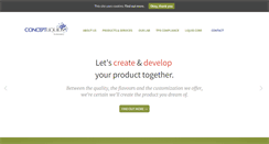 Desktop Screenshot of conceptliquids.com
